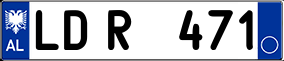 Trailer License Plate